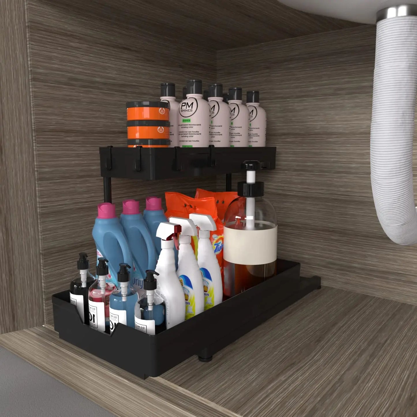 2-Ebenen Unterwaschbecken-Organizer